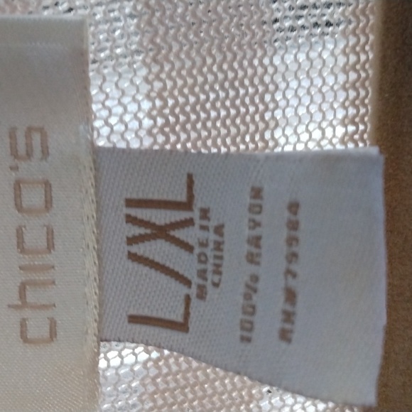 Chico's Large/XL women's shawl in tan - Picture 3 of 4